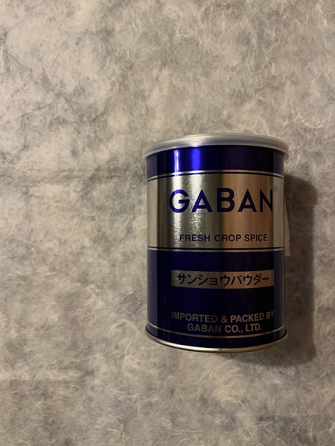 【常温】GABAN/山椒ﾊﾟｳﾀﾞｰ 150G缶