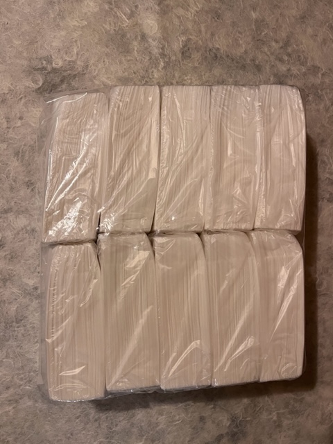 【常温】6折ﾅﾌﾟｷﾝ(白)ｽﾄﾚｰﾄ 100枚