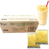 【冷凍】雪氷/ﾏﾝｺﾞｰ果肉入り 100G×18pc　18食入