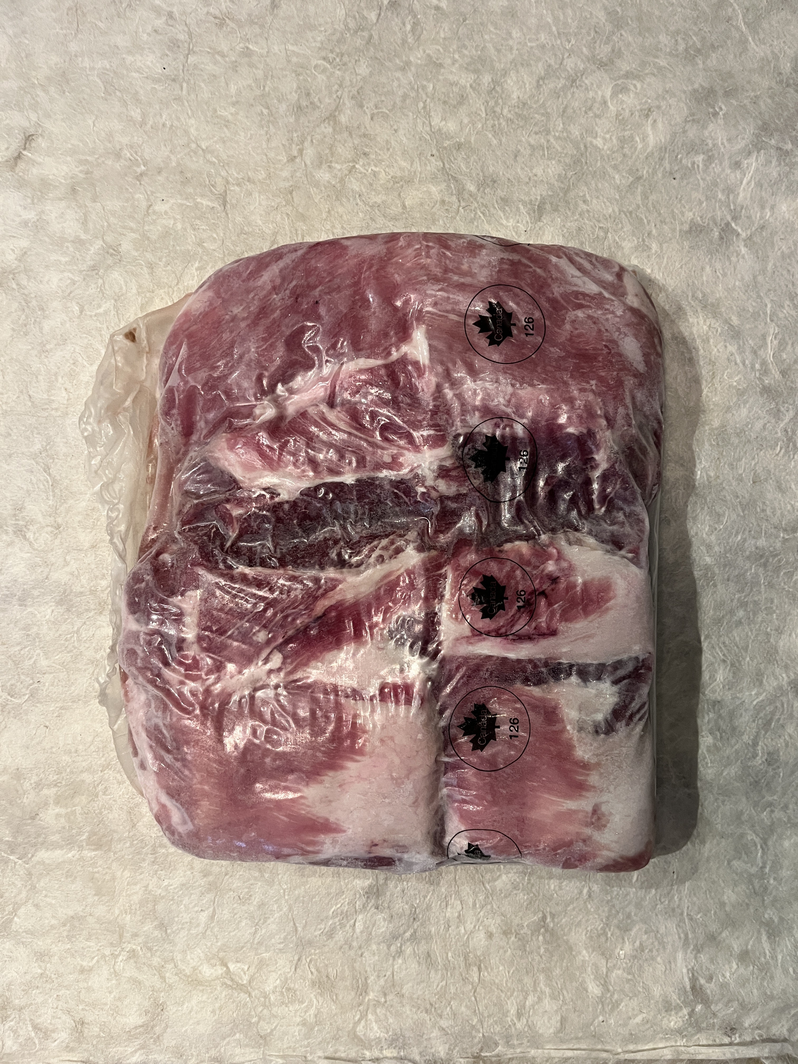 【冷凍】ｶﾅﾀﾞ産/ﾊｲﾗｲﾌﾎﾟｰｸ･ｽﾍﾟｱﾘﾌﾞ 約2KG～