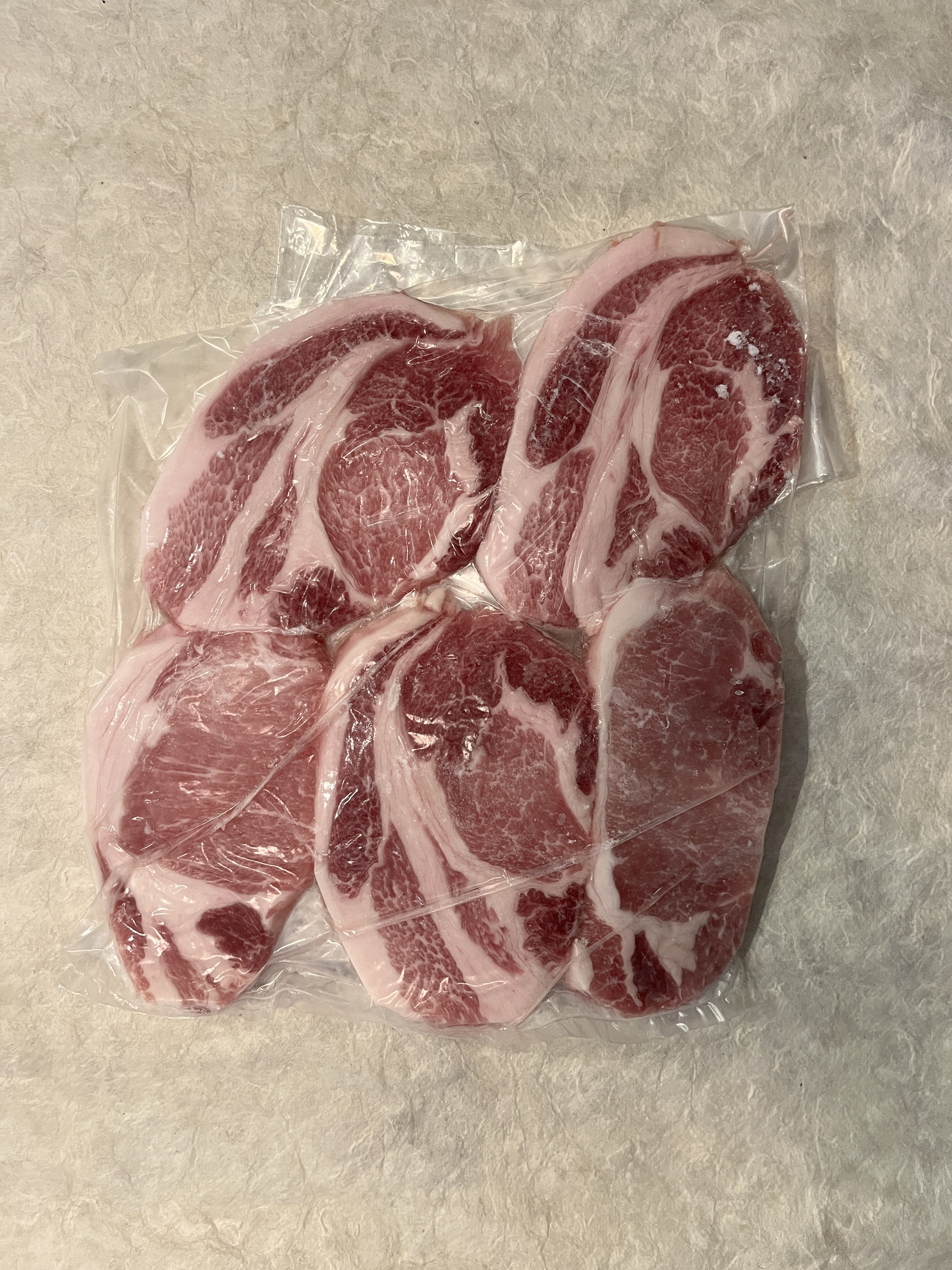 【冷凍】ｶﾅﾀﾞ産/ﾊｲﾗｲﾌﾎﾟｰｸ･ﾛｰｽ切身 100G*5枚