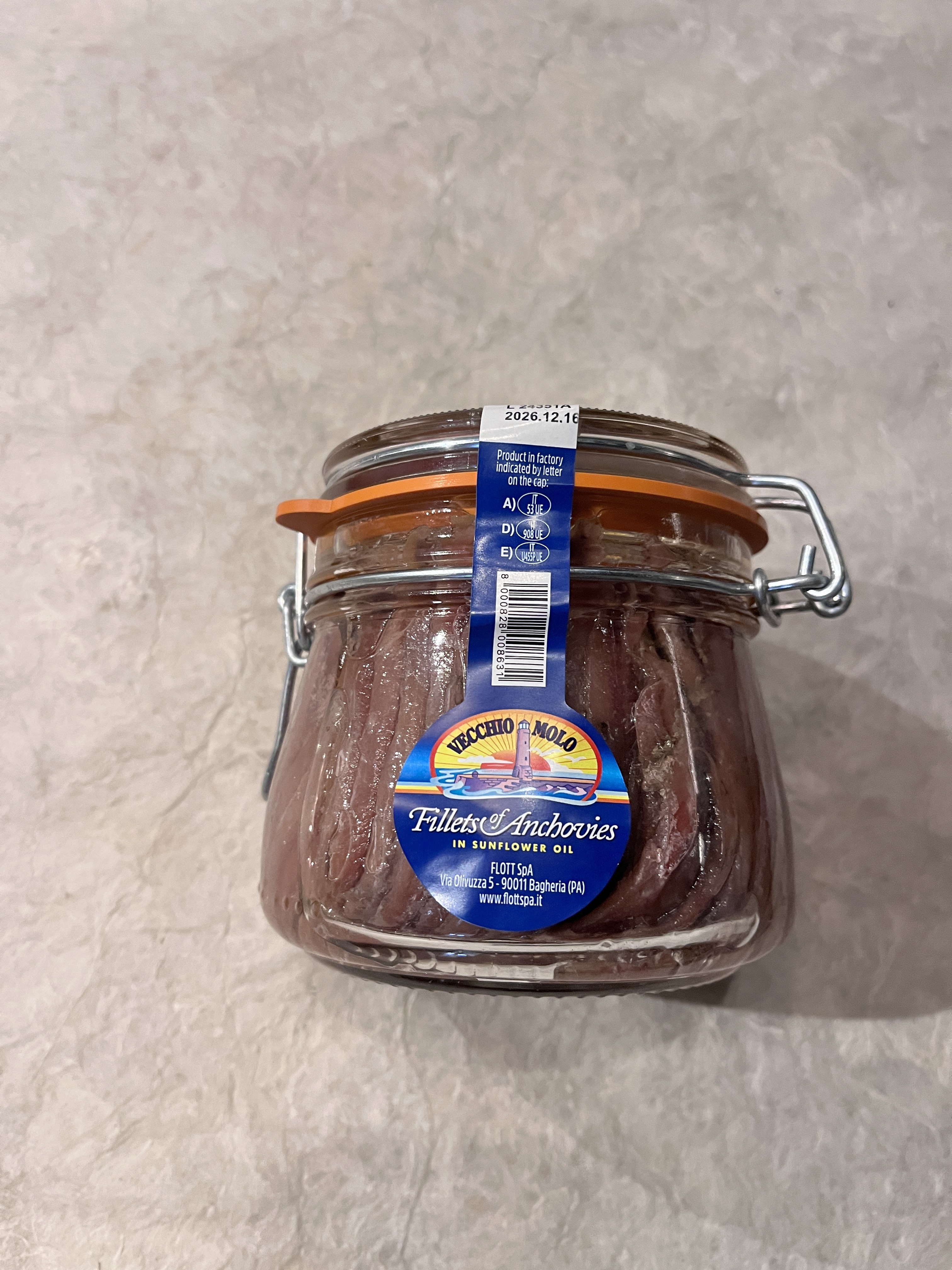 【冷蔵】ﾍﾞｯｷｵﾓﾛ/ｱﾝﾁｮﾋﾞﾌｨﾚひまわりｵｲﾙ漬け